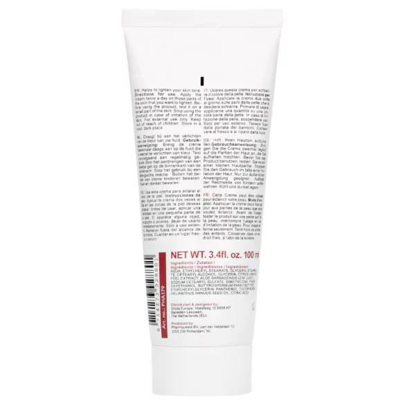 Pharmquests Gene White - crème éclaircissante peau - 100ml