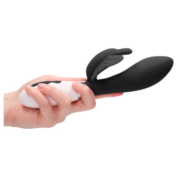 Alexios - vibromasseur rabbit papillon stimulateur clitoridien - silicone noir