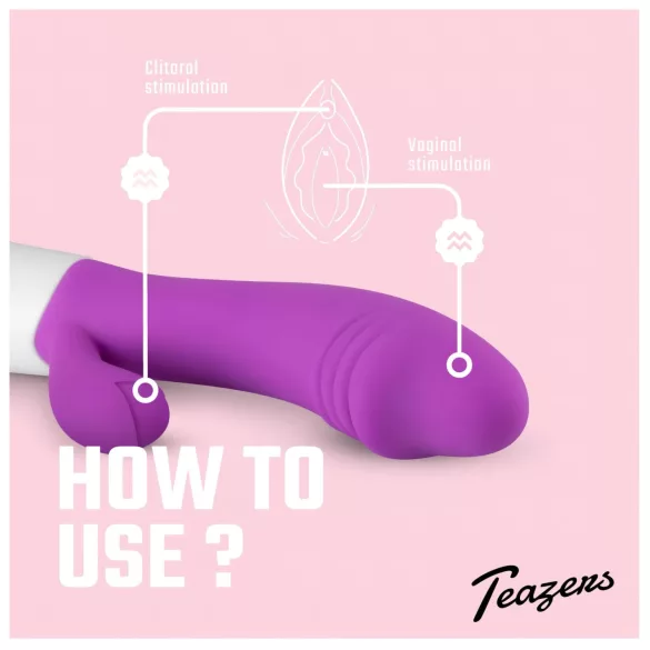 Teazers - vibromasseur à stimulateur clitoridien (violet)