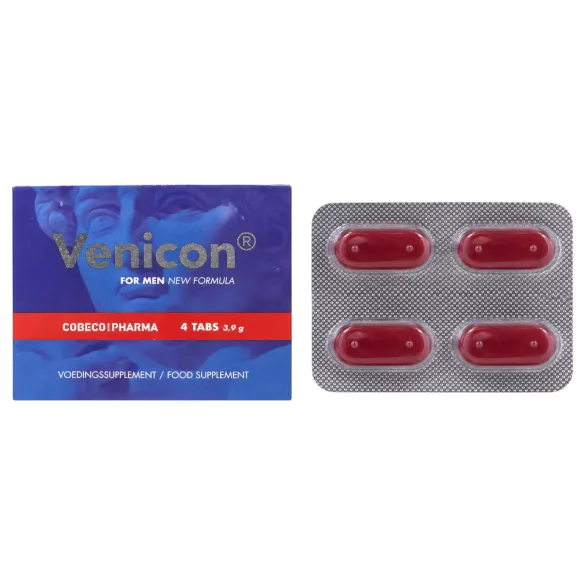 Venicon - complément alimentaire en gélules pour hommes (4 pièces)