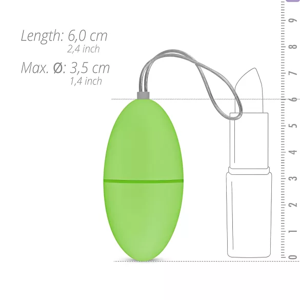Easytoys - Œuf vibrant radio 7 rythmes (vert)