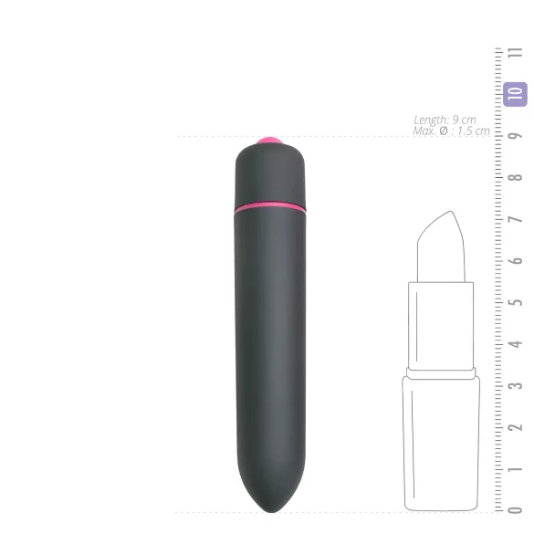 Easytoys - mini vibromasseur bullet étanche - noir