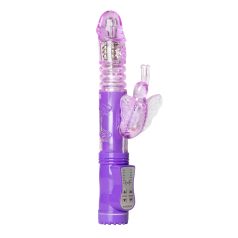   Easytoys Butterfly - vibromasseur rotatif et va-et-vient - silicone violet