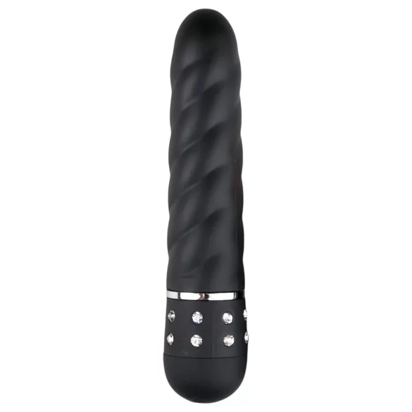 Easytoys - vibromasseur wand torsadé - silicone noir