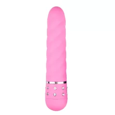   Easytoys Diamond - vibromasseur wand torsadé - silicone rose