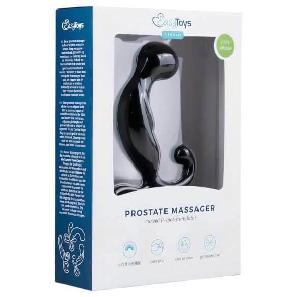 EasyToys - masseur prostatique - stimulation prostate - silicone noir