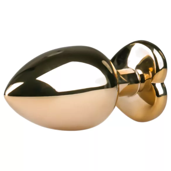 Easytoys - plug anal métal cœur - doré rose 3,5 cm