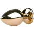 Easytoys - plug anal métal cœur - doré rose 3,5 cm