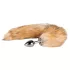 Easytoys Fox NO1 - plug anal métal queue de renard - argent roux