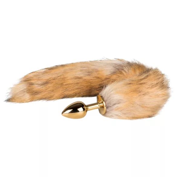 Easytoys Fox NO1 - plug anal métal queue de renard - or/roux