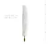 Easytoys Fox NO13 - plug anal métal queue de renard - doré blanc