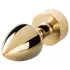 Easytoys Fox NO13 - plug anal métal queue de renard - doré blanc