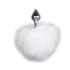 Easytoys Bunny NO1 - plug anal métal queue de lapin - argent blanc