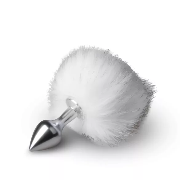 Easytoys Bunny NO1 - plug anal métal queue de lapin - argent blanc