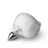 Easytoys Bunny NO1 - plug anal métal queue de lapin - argent blanc