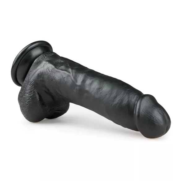 Easytoys - gode avec ventouse et testicules - 20cm - noir