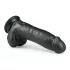 Easytoys - gode avec ventouse et testicules - 20cm - noir