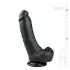 Easytoys - gode avec ventouse et testicules - 20cm - noir