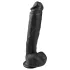 Easytoys - gode ventouse réaliste avec testicules - noir 26,5cm