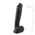 Easytoys - gode ventouse réaliste avec testicules - noir 26,5cm