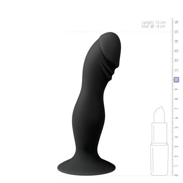 Easytoys - gode mic pénien ventouse - noir