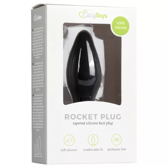 Easytoys - plug anal silicone petit - noir