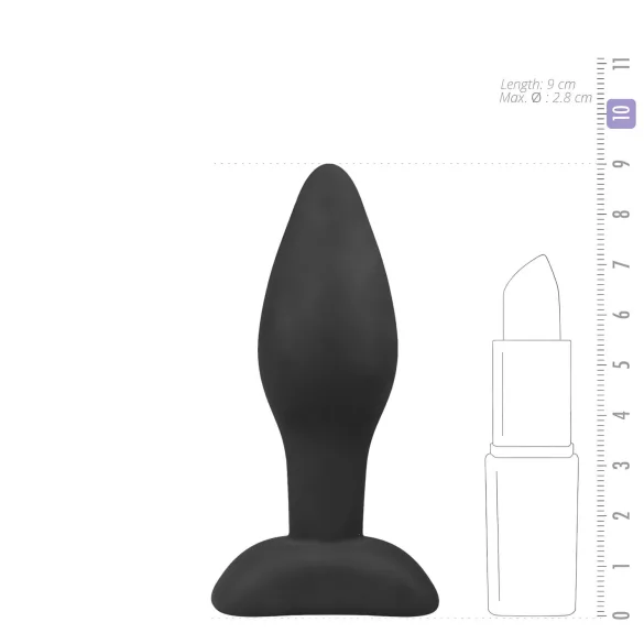 Easytoys - plug anal silicone petit - noir