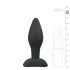 Easytoys - Plug anal en silicone - petit (noir)