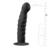 Easytoys - godemichet anal ventouse - nervuré - 14cm noir