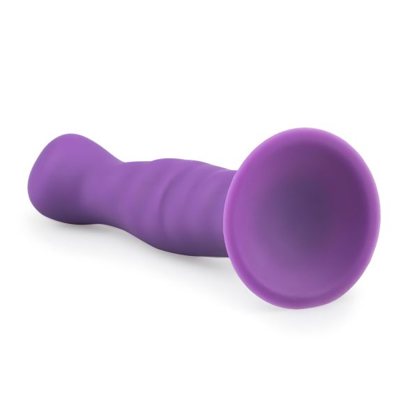 Easytoys - gode ceinture vague avec ventouse - silicone violet