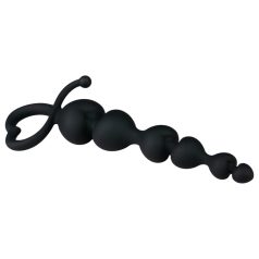EasyToys - dildo anal perlé - silicone noir