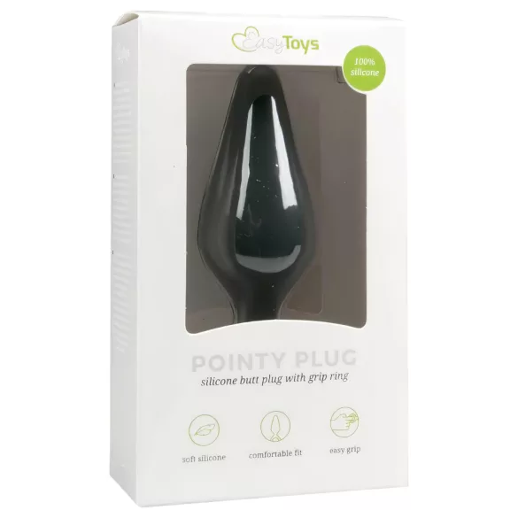 Easytoys - plug anal petite taille - silicone noir