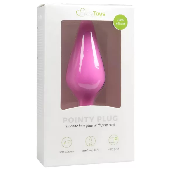 Easytoys - plug anal pointu - petit - silicone rose