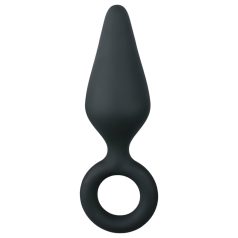   Easytoys - plug anal à anneau - taille moyenne - silicone noir