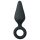 Easytoys Plug Pointu - plug anal avec anneau - taille moyenne (noir)