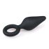 Easytoys Plug Pointu - plug anal avec anneau - taille moyenne (noir)