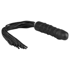 Easytoys - flogger et gode double usage - silicone noir