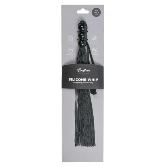 Easytoys - fouet silicone - noir