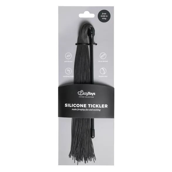 Easytoys - fouet à frapper silicone noir