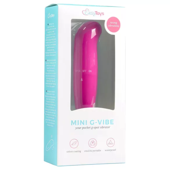 EasyToys - Vibromasseur point G mini - silicone rose