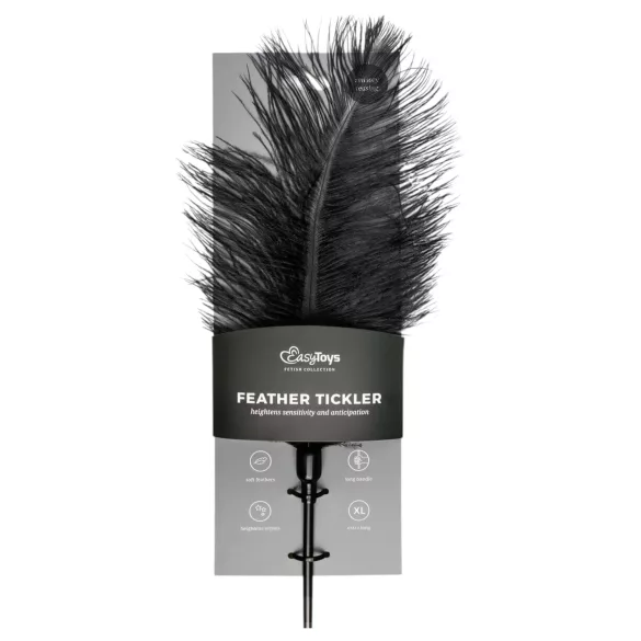 EasyToys - plume caressante longue - noir