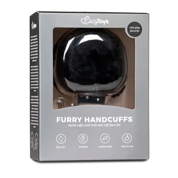 Easytoys - menottes peluche - noir