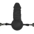 Easytoys - bâillon bouche avec dildo interne - silicone noir
