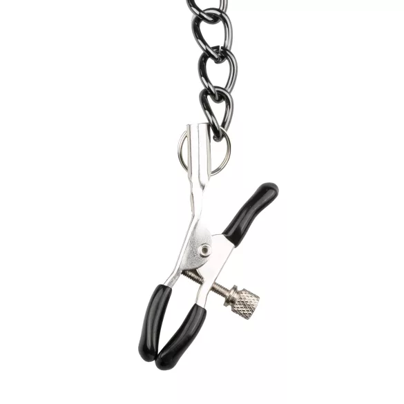 Easytoys - set pinces tétons avec collier et laisse - 4 pièces
