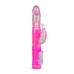   Easytoys Bunny - godemichet vibrant à pulsation - silicone rose