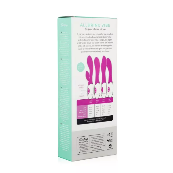 Easytoys - Vibromasseur point G étanche - silicone rose