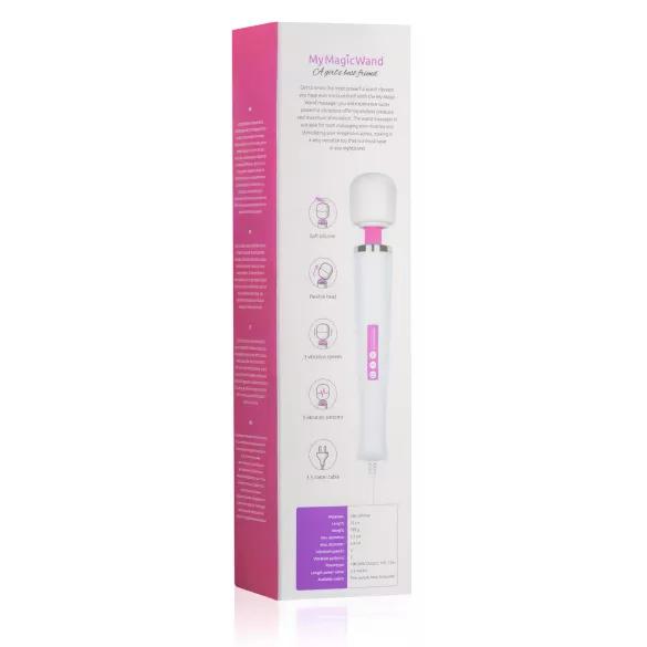 MyMagicWand - vibromasseur puissant - blanc-rose