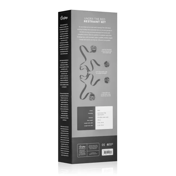 Easytoys - kit de fixation au lit - noir