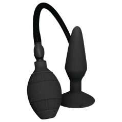   MenzStuff - plug anal gonflable - grande taille - silicone noir