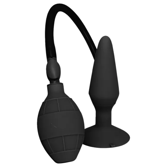 MenzStuff - plug anal gonflable - grande taille - silicone noir